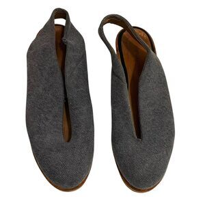 Reality Studio June Wedge Sandals Women’s Size 39 Grey Cork Leather Flawed